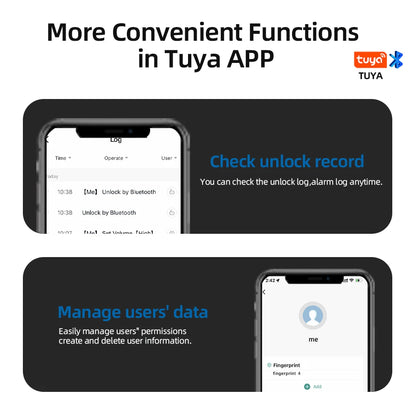 Tuya Fingerprint Door Lock - Hilkon