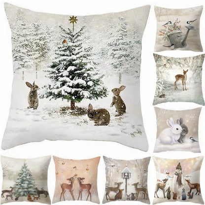 45cm Christmas Pillowcase Cushion Cover Christmas Decorations - Hilkon