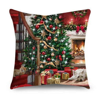 45cm Christmas Pillowcase Cushion Cover Christmas Decorations - Hilkon