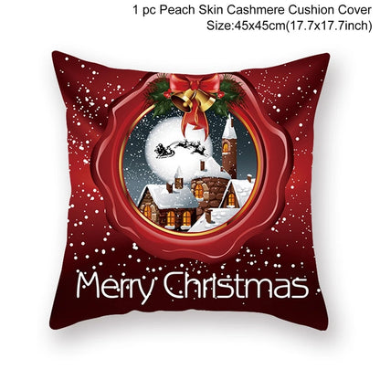 45cm Christmas Pillowcase Cushion Cover Christmas Decorations - Hilkon