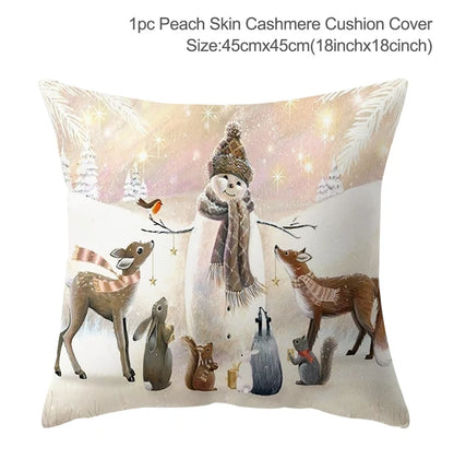 45cm Christmas Pillowcase Cushion Cover Christmas Decorations - Hilkon