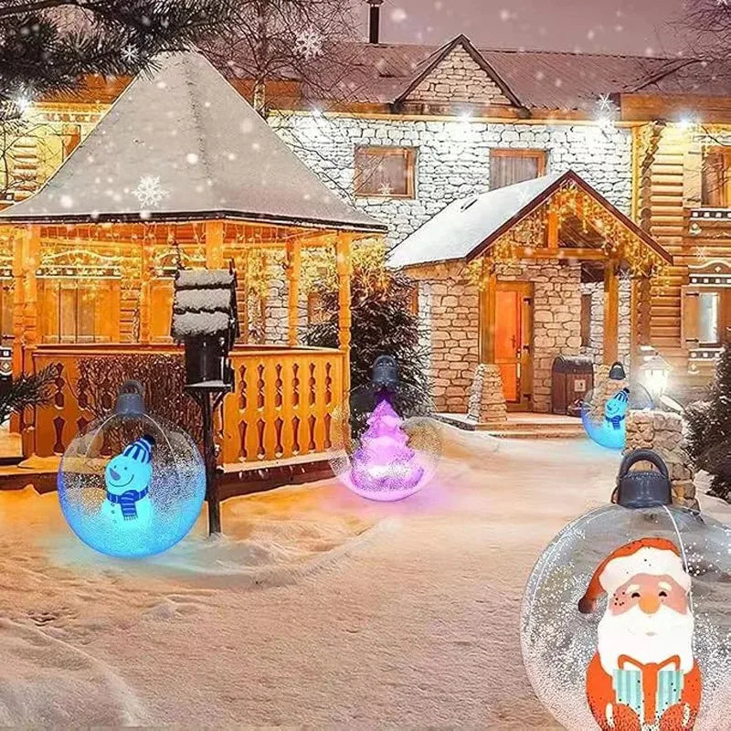 60cm Outdoor LED Christmas Inflatable Decorated Ball - Hilkon
